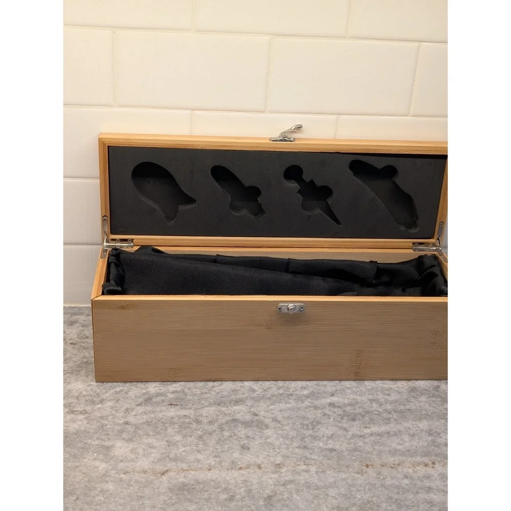 M&M's Racing Engraved Wood Storage Box w/ Latch & Foam Insert 14x6x5